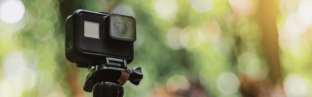 wedding gopro filimg an outdoor wedding