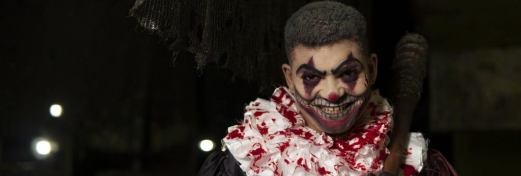 scary looking character in a horror movie