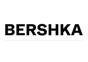 black and white bershka logo