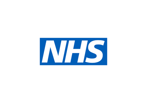 blue and white national health service (nhs) logo