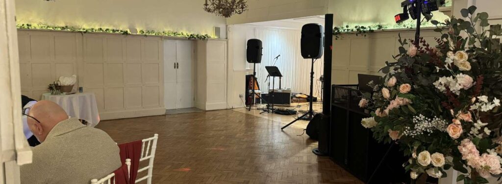 dance floor at Plas Maenan wedding venue